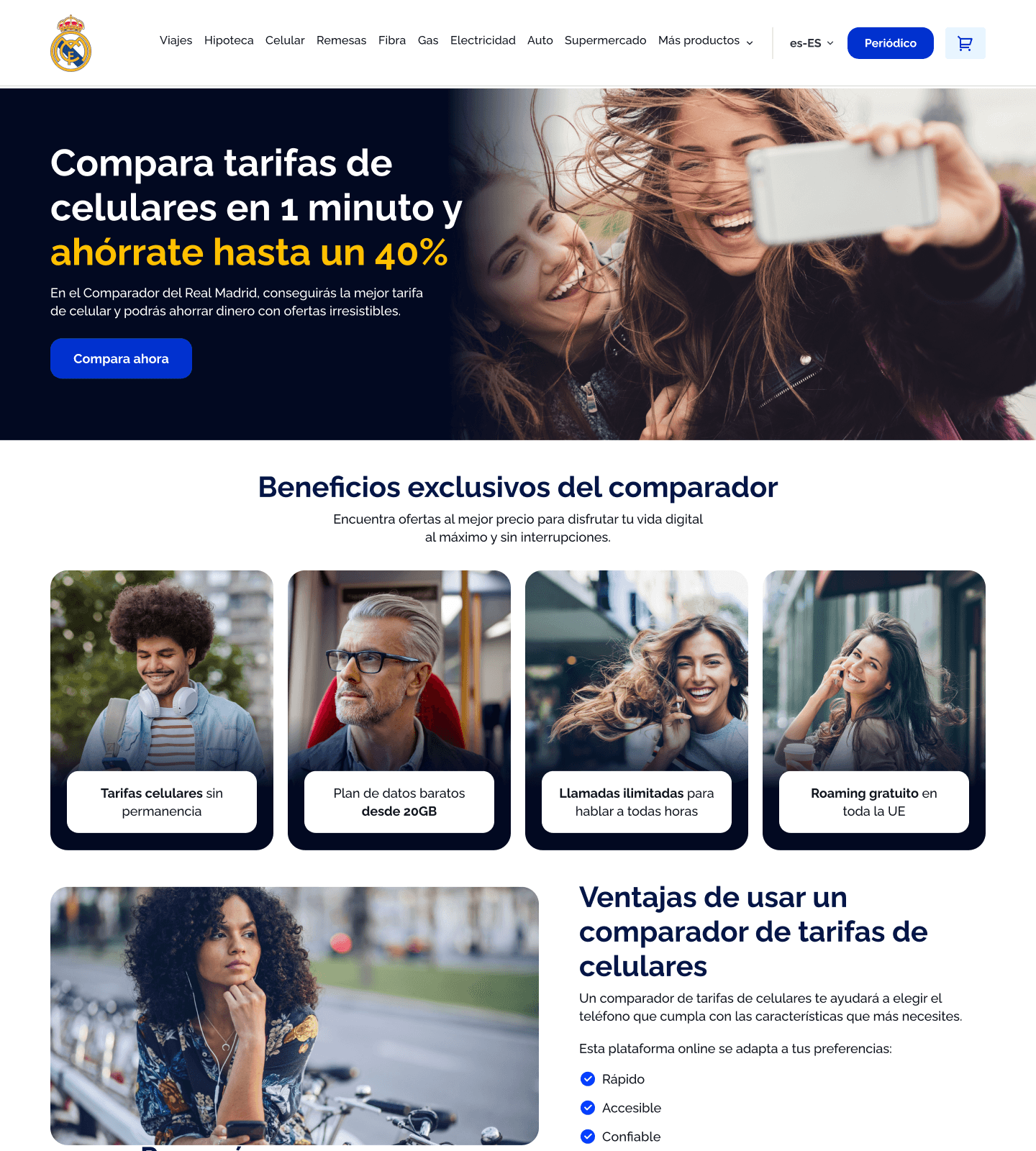 El Comparador de Celulares del Real Madrid