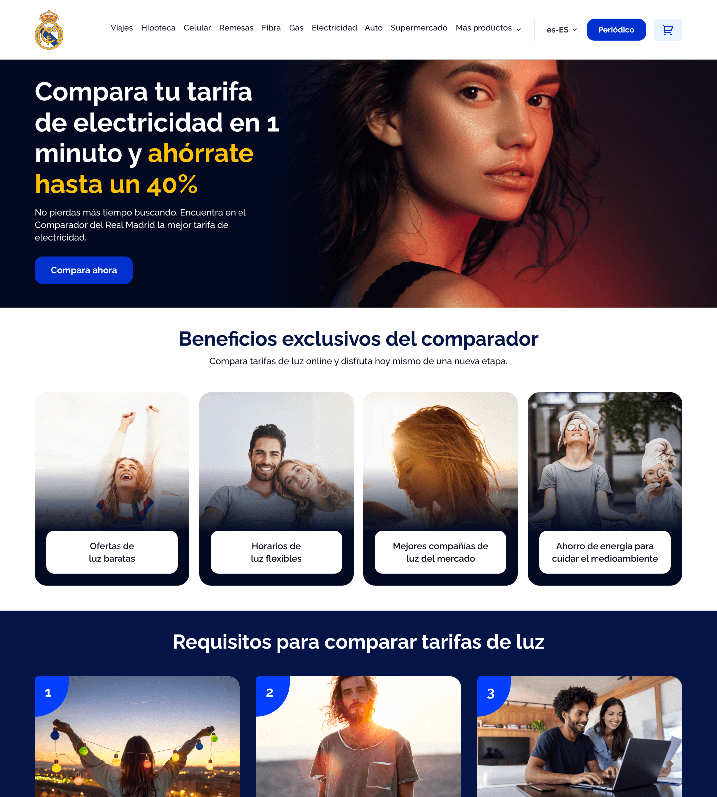 El Comparador de Electricidad del Real Madrid