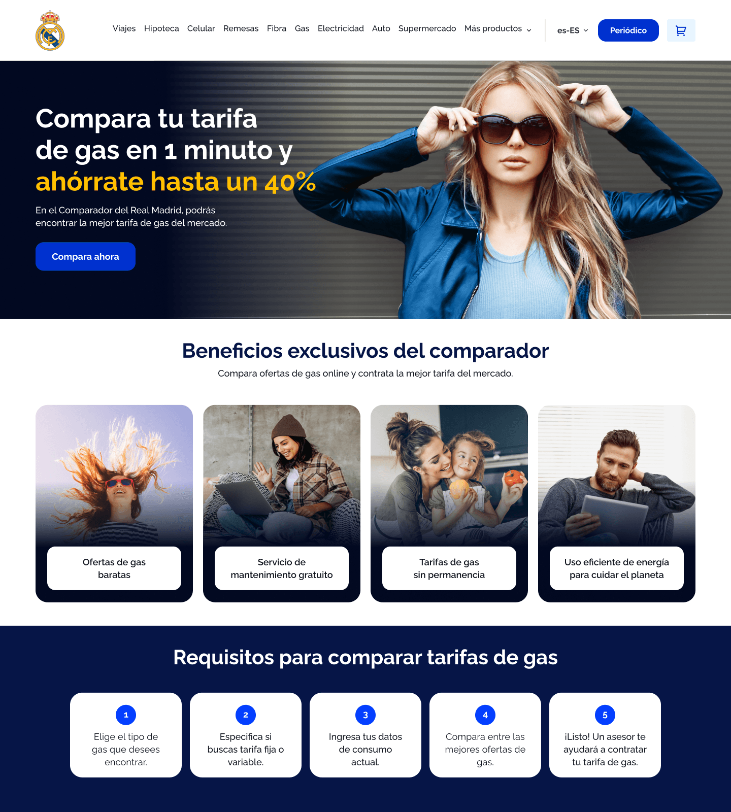 El Comparador de Gas del Real Madrid