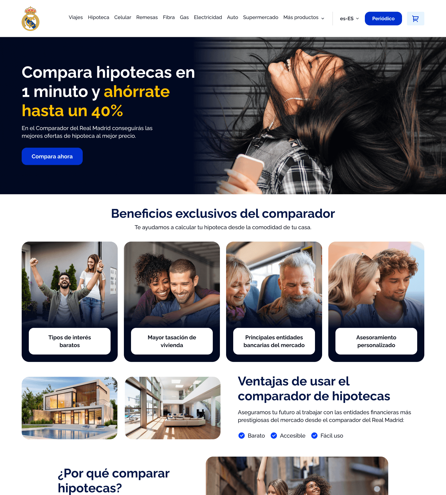 El Comparador de hipotecas del Real Madrid